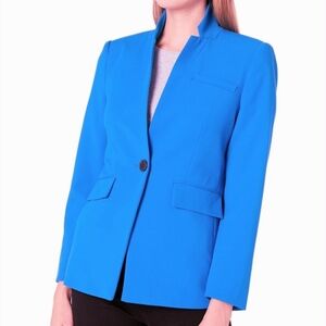 NWT Vince Camuto Peacock Blue Notch Collar Blazer, Size 2
